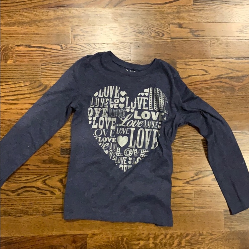 Like NEW Blue “LOVE” Long Sleeved Tee
